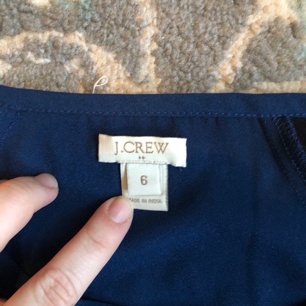 J crew blouse with black detail worn once! - Picture 2 of 2